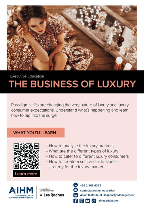 AIHM Exective Education Flyer_luxury summer course-Brand of Luxury